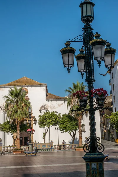 アルジェシラス スペイン 2018年6月27日 スペインのアルジェシラスの旧市街にある歴史的広場アルタ High Square それは市内の主要な活動の中心の一つです — ストック写真