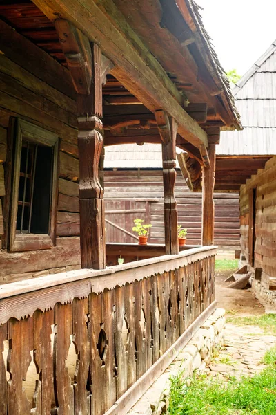 Boekarest Roemenië September 2017 Authentieke Boerderijen Huizen Uit Heel Roemenië — Stockfoto