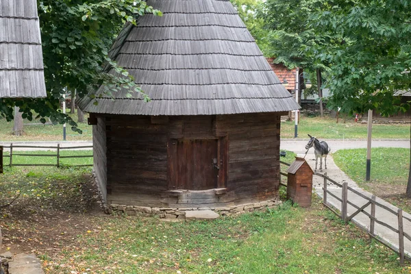 Bukarest Rumänien September 2017 Authentische Bauernhöfe Und Häuser Aus Ganz — Stockfoto