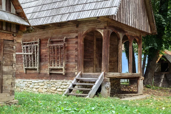 Boekarest Roemenië September 2017 Authentieke Boerderijen Huizen Uit Heel Roemenië — Stockfoto