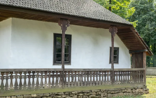 Boekarest Roemenië September 2017 Authentieke Boerderijen Huizen Uit Heel Roemenië — Stockfoto