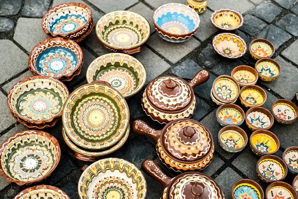 Miasto Sibiu Rumunia Września 2020 Tradycyjny Rumuński Ręcznie Robiony Rynek — Zdjęcie stockowe