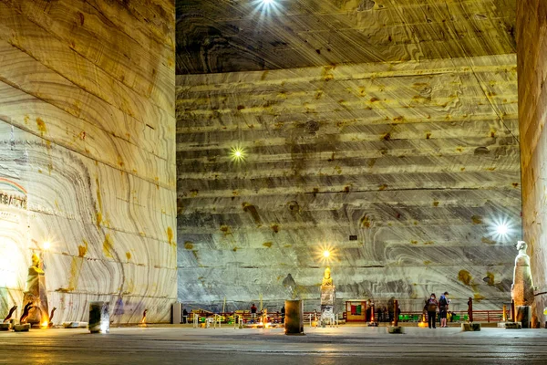 Sibiu Romania August 2020 Interior View Slanic Salt Mine Romania — Stock Photo, Image