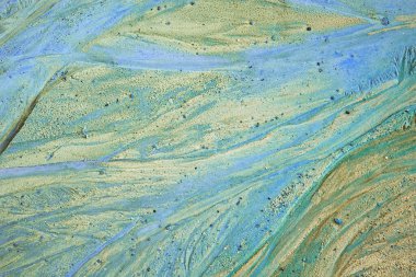 Kaolin madeninde soyut renk kum dokusu