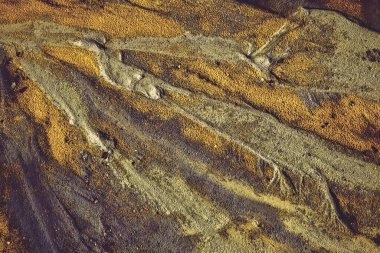 Kaolin madeninde soyut renk kum dokusu