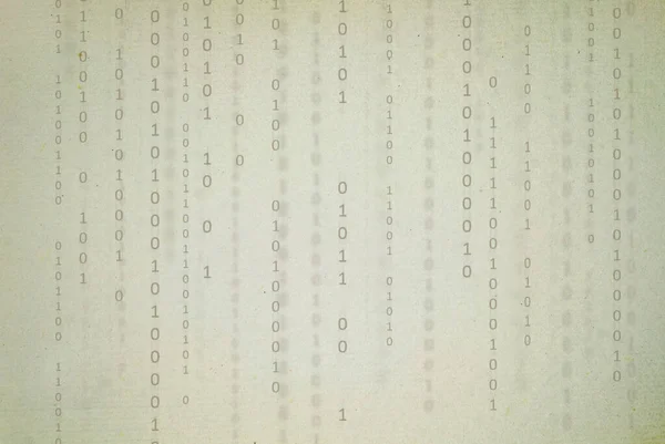 Arkusz Papieru Powierzchni Teksturowanej Kodu Binarnego — Zdjęcie stockowe