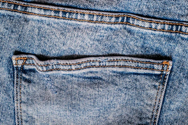 縫い目とポケット付きジーンズパンツの詳細 — ストック写真