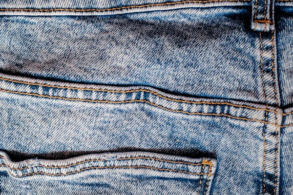 Detalles Pantalones Vaqueros Con Costuras Bolsillos — Foto de Stock