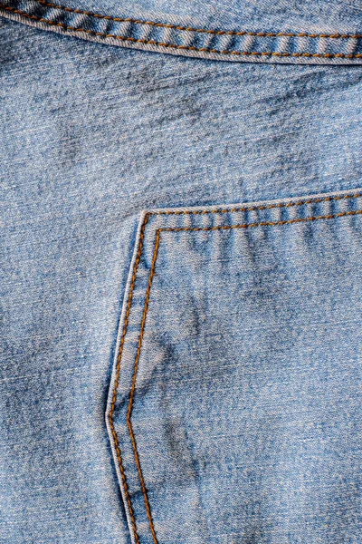 Rincian Celana Jeans Dengan Jahitan Dan Saku — Stok Foto