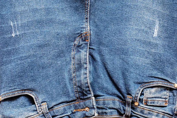 Détails Pantalon Jeans Avec Coutures Poches — Photo