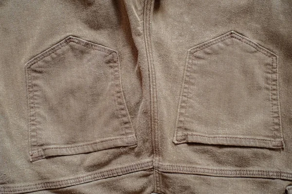 Details Jeans Pants Seams Pockets — Stock Photo, Image