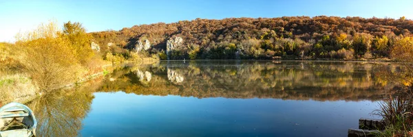 Vista Panorámica Del Parque Nacional Rusenski Lom Río Malki Lom — Foto de Stock