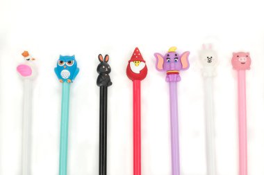 Silgi figürlü renkli kalemler