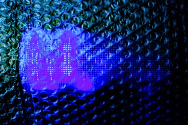 soyut arkaplan bir Shee aracılığıyla renkli bir resimle oluşturuldu