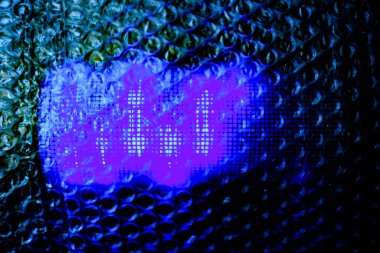 soyut arkaplan bir Shee aracılığıyla renkli bir resimle oluşturuldu