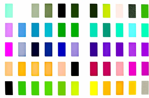 Rainbow Color Palette Samples White Background — Stock Photo, Image