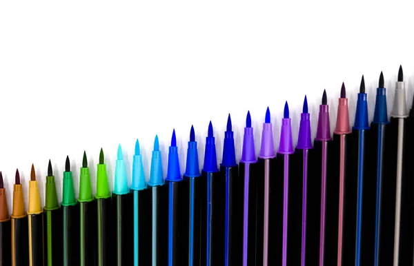 虹のマーカーのセット — ストック写真