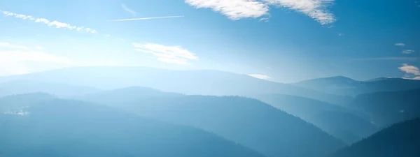 Туман Сонце Горах — стокове фото