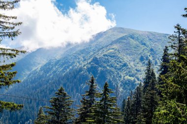 Fagaras Romen dağlarından güzel manzara, Suru zirvesi.