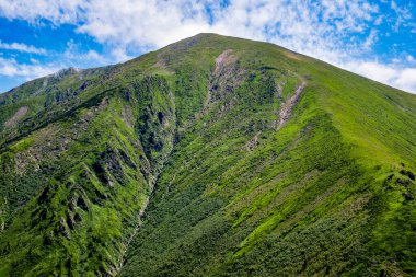 Fagaras Romen dağlarından güzel manzara, Suru zirvesi.
