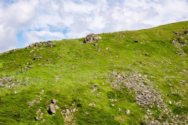 Fagaras Romen dağlarından güzel manzara, Suru zirvesi.