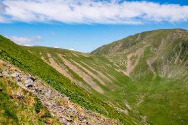 Fagaras Romen dağlarından güzel manzara, Suru zirvesi.