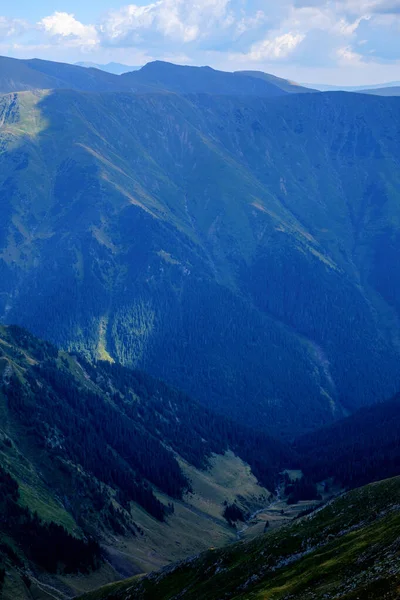 Sonniger Tag Den Rumänischen Bergen Fagaras Sibiu County — Stockfoto