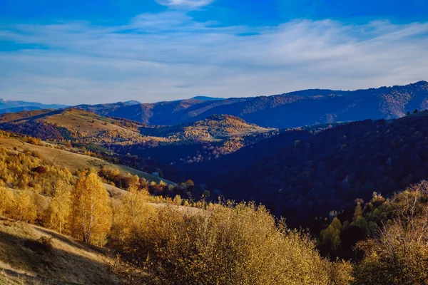 Belas Paisagens Outono Nas Montanhas Romenas Área Aldeia Fantanele Município — Fotografia de Stock