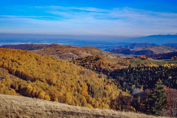 Belas Paisagens Outono Nas Montanhas Romenas Área Aldeia Fantanele Município — Fotografia de Stock