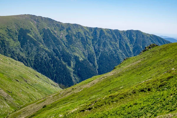Schöne Aussicht Vom Rumänischen Fagaras Gebirge Suru Gipfel — Stockfoto