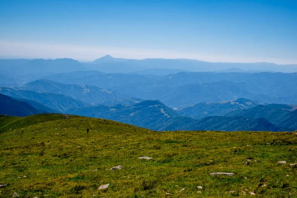 Piękny Widok Gór Rumuńskich Fagaras Suru Szczyt — Zdjęcie stockowe