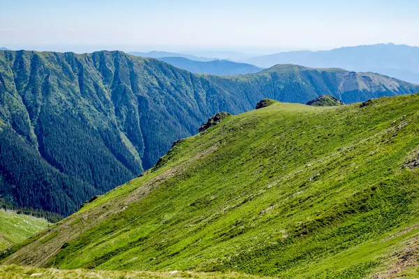 Piękny Widok Gór Rumuńskich Fagaras Suru Szczyt — Zdjęcie stockowe
