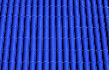 arkaplan için mavi kiremit çatı