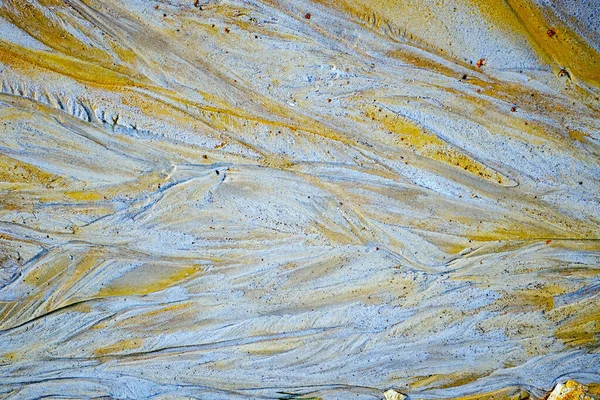 Abstrakt Färg Sand Konsistens Vid Kaolin Gruva — Stockfoto