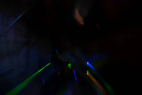 Movimiento Abstracto Luces Desenfocadas Sobre Fondo Oscuro —  Fotos de Stock