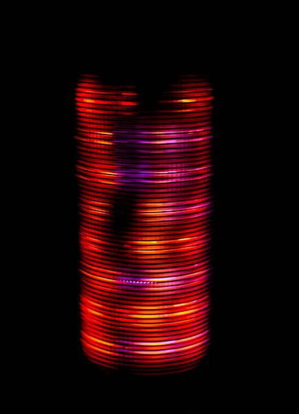 Luces Rojas Abstractas Oscuridad —  Fotos de Stock