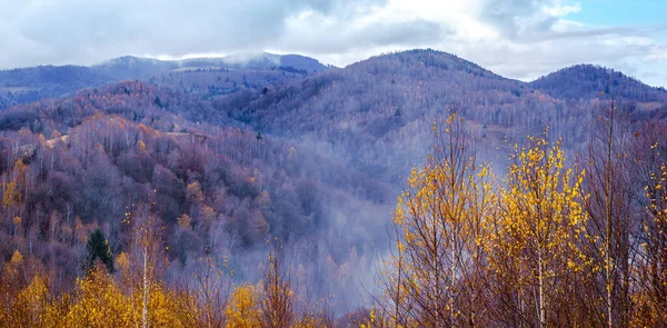 Осінній Краєвид Румунських Горах — стокове фото