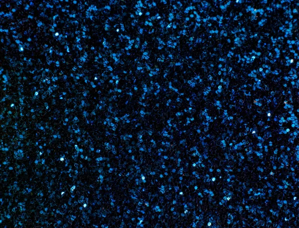 Sfondo Blu Scintillante Piccole Paillettes — Foto Stock