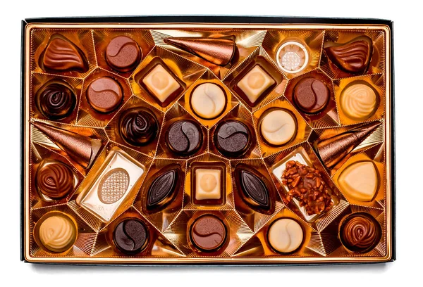 Permen Coklat Dalam Kotak — Stok Foto