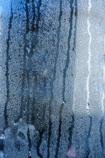 Drops Water Glass — Stock Photo, Image