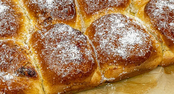 Färska Bakade Traditionella Rumänska Hemmagjorda Croissanter — Stockfoto