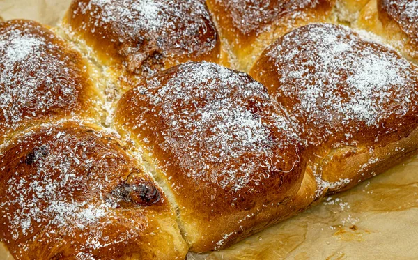 Färska Bakade Traditionella Rumänska Hemmagjorda Croissanter — Stockfoto