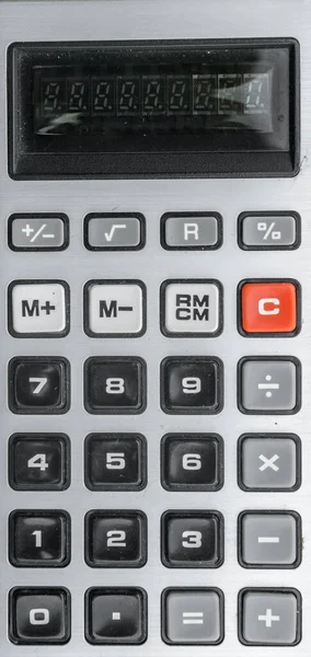 Kalkulator Saku Lama Tampilan Dekat — Stok Foto