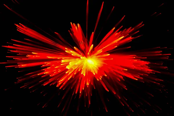 Optical Fiber Light Explosion Effect Motion Blur — Stock Photo, Image