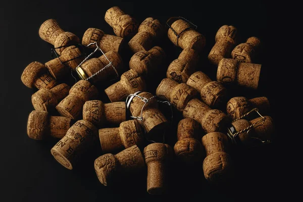 Sibiu Stadt Rumänien Januar 2020 Gebrauchte Korken Aus Verschiedenen Champagner — Stockfoto