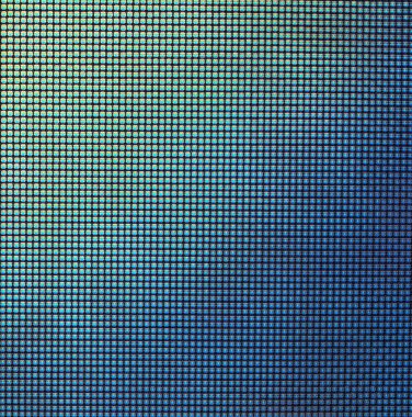 Parlak bir LED ekranın makro fotoğrafı, LCD Ekranı Kapat Piksel Izgarasını Göster