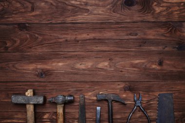 Eski el aletleri ile kopya alanı Close-Up 