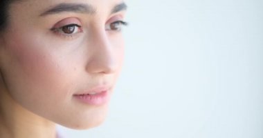 Close up face of beautiful woman