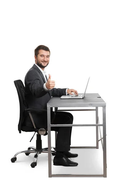 Man showing thumbs up — Stock Photo, Image