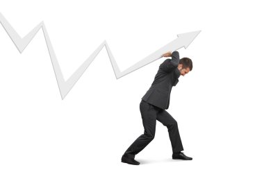 adam destekleyen beyaz grafik